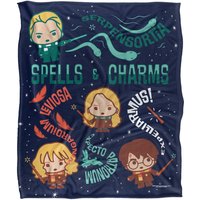 Warner Brothers Harry Potter Spells & Charms Blanket 152 x 127 cm in White