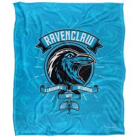Warner Brothers Harry Potter Ravenclaw Varsity Badge Blanket 152 x 127 cm in White