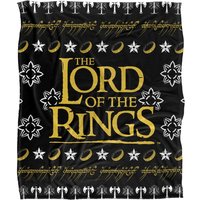 Lord of the Rings Blanket, 152x127 cm Ugly Christmas Sweater Logo Silky Touch Super Soft Throw Blanket in White