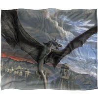 Lord of the Rings The Blanket, 152x127 cm Fellbeast Painting Silky Touch Super Soft Throw Blanket in White
