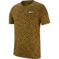 Dri Fit Khaki Green All Over Logo T Shirt