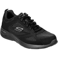 Skechers Men's Dynamight 2.0 Lace Up Memory Foam Trainer in Black | Size: 6