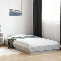 Berkfield Home Bed Frame without Mattress Concrete Grey 100x200 cm