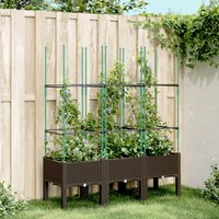 Garden Planter Trellis 120x40x142.5 cm PP