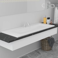 Berkfield Home Built-in Basin 101x39.5x18.5 cm Ceramic White