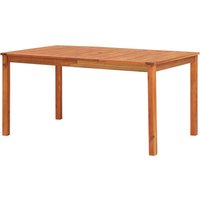 Berkfield Home Garden Table 150x90x74 cm Solid Acacia Wood in Brown | Size: 150 x 90 x 74 cm