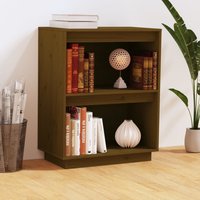 Berkfield Home Console Cabinet Honey Brown 60x34x75 cm Solid Wood Pine | Size: 60 x 34 x 75 cm