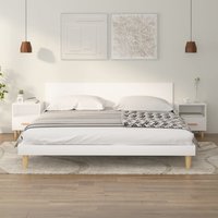Berkfield Home Bedside Cabinets 2 pcs White 40x35x47 cm | Size: 40 x 35 x 47 cm