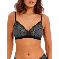 Wacoal Women's Florilege Non-Wired Bralette in Black | Size: 16