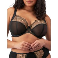 Elomi Women's Teagan Plunge Bra in Black | Size: 36HH