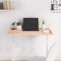 Berkfield Home Table Top 80x40x2 cm Untreated Solid Wood Oak in Brown | Size: 80 x 40 x 2 cm