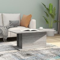 Berkfield Home Coffee Table Grey Sonoma 102x55.5x40 cm Engineered Wood