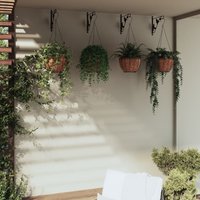 Hanging Basket Brackets Planters 4 pcs Steel