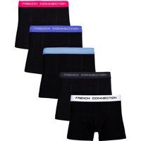 French Connection Men's 5 Pack Cotton Boxers in Blue | Size: Small
