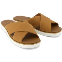 TOMS Women's Mae Crossover Sandal in Brown | Size: 8