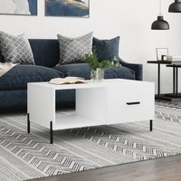 Berkfield Home Coffee Table White 90x50x40 cm Engineered Wood | Size: 90 x 50 x 40 cm