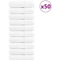 Berkfield Home Premium Guest Towels SOLUND 50pcs White 30x50cm 600gsm