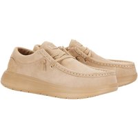 Hey Dude Men's Wally COMF Suede Slip on Shoe in Tan | Size: 10