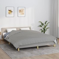 Berkfield Home Weighted Blanket Grey 200x220 cm 9 kg Fabric