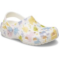 Crocs Toddler Classic Clog Graphic in Off-White | Size: Infant 6