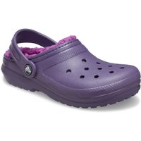 Crocs Girl's Toddler Classic Lined Clog in Purple | Size: Infant 4