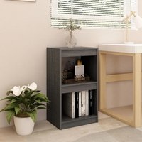 Berkfield Home Book Cabinet Grey 40x30x71.5 cm Solid Pinewood