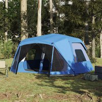 Berkfield Home Family Tent 10-Person Blue Quick Release Waterproof