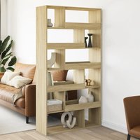 Berkfield Home Room Divider Sonoma Oak 100x33x187.5 cm Engineered Wood in Brown