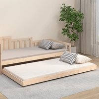 Berkfield Home Bed Frame without Mattress 100x200 cm Solid Wood Pine in Brown