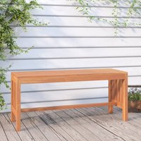 Berkfield Home Garden Bench 110 cm Solid Wood Eucalyptus in Brown