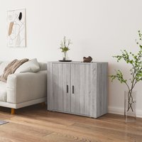 Berkfield Home Sideboard Grey Sonoma 80x33x70 cm Engineered Wood | Size: 80 x 33 x 70 cm