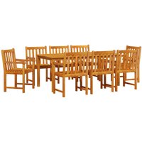 Berkfield Home 9 Piece Garden Dining Set Solid Wood Acacia