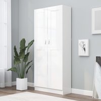 Berkfield Home Book Cabinet White 82.5x30.5x185.5 cm Engineered Wood