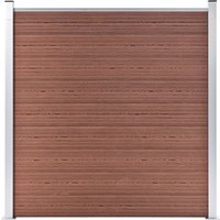 Berkfield Home Garden Fence WPC 180x186 cm Brown