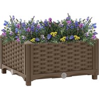 Berkfield Home Raised Bed 40x40x23 cm Polypropylene in Brown | Size: 40 x 40 x 23 cm