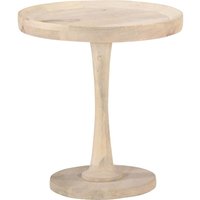 Berkfield Home Side Table Ø50x55 cm Solid Mango Wood in Brown | Size: 50x55 cm