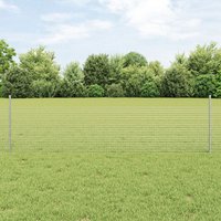 Berkfield Home Garden Fence Set Pack of 2 Galvanised silver Galvanised steel