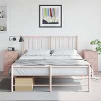Berkfield Home Bedside Cabinets 2 pcs Pink 34.5x39x62 cm Steel