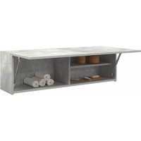 Berkfield Home Bathroom Wall Cabinet Concrete Grey 100x25x30 cm Engineered Wood | Size: 100 x 25 x 30 cm