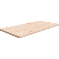 Berkfield Home Bathroom Countertop 100x50x2.5 cm Untreated Solid Wood in Brown
