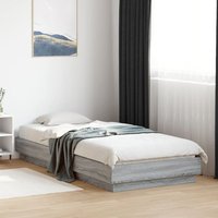 Bed Frame without Mattress Sonoma 100x200 cm Engineered Wood