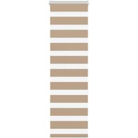 Berkfield Home Zebra Blind Sand Brown 45x150 cm Fabric Width 40.9 cm Polyester