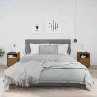 Berkfield Home Bedside Cabinets 2 pcs Honey Brown 40x34x55 cm Solid Wood Pine | Size: 40 x 34 x 55 cm