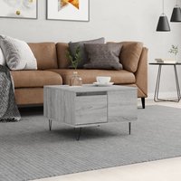 Berkfield Home Coffee Table Grey Sonoma 55x55x36.5 cm Engineered Wood