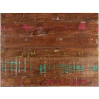 Berkfield Home Table Top 90x50x3.8 cm Rectangular Solid Wood Reclaimed in Brown