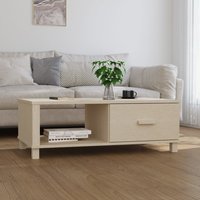 Berkfield Home Coffee Table HAMAR Honey Brown 100x55x35 cm Solid Wood Pine | Size: 100 x 55 x 35 cm