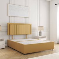 Zarah Divan Bed Set Plush Velvet 24" Headboard No Drawers No Mattress Super King