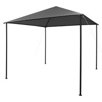 Berkfield Home Gazebo 3x3 m Anthracite Fabric & Steel 180 g/m ² in Black