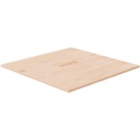 Berkfield Home Square Table Top 70x70x1.5 cm Untreated Solid Wood Oak in Brown