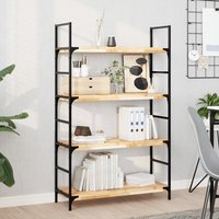 Berkfield Home Floating Shelf 100x30x4 cm Untreated Solid Wood Acacia in Brown | Size: 100 x 30 x 4 cm
